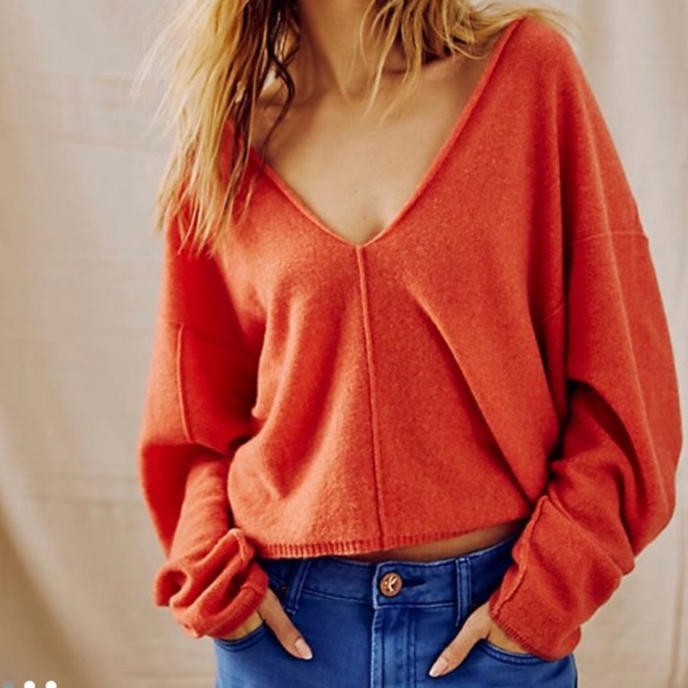NWT Free People 100% Cadhmere Solitaire Sweater - Picture 4 of 9
